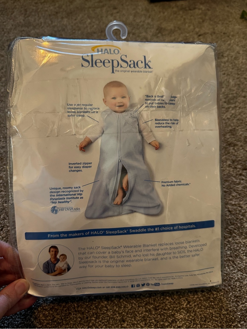 New Halo SleepSack Baby Girl Zoo Animals Small S 0-6 months Fleece 1 TOG Sleep - Picture 4 of 7